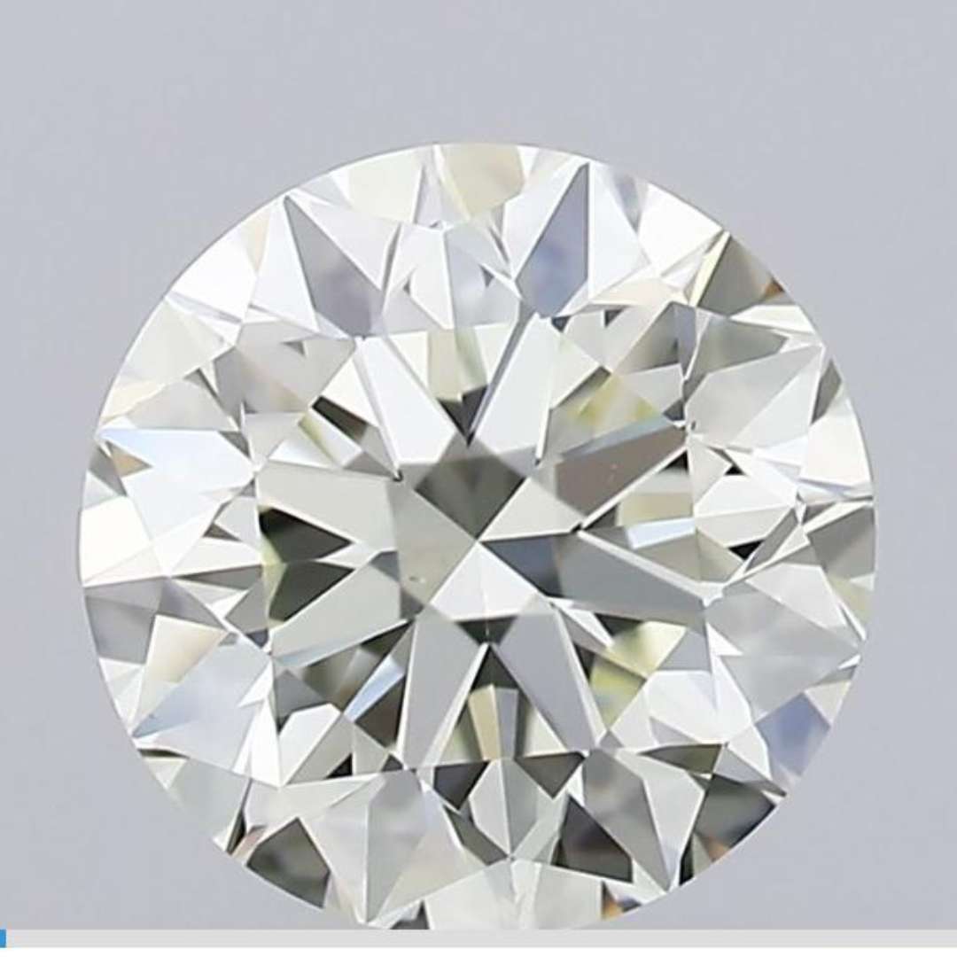 1.25 CT, K colour, VS1, Round Brilliant cut Certified Natural Diamond.